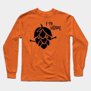 Craft brewery pun, happy hoppy hops Long Sleeve T-Shirt